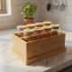 Wooden Organizer 2-Sections with Base